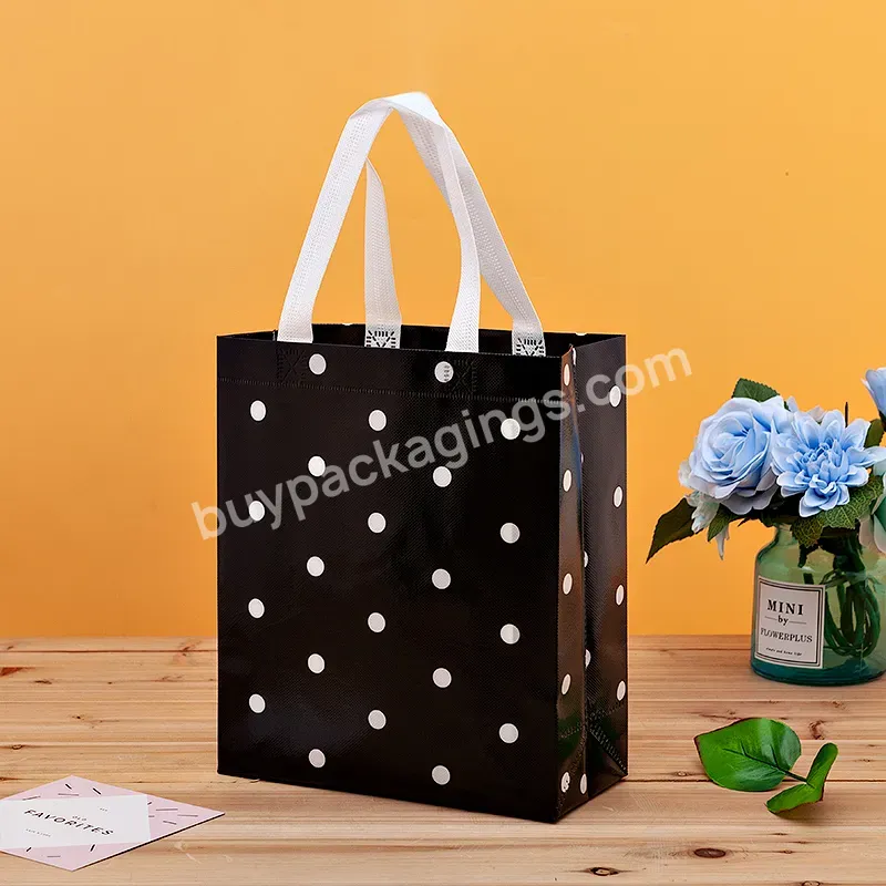 Holiday Eco Friendly Color Printing Waterproof Luxury Reusable Custom Logo Pp Non Shopping Tote Bag