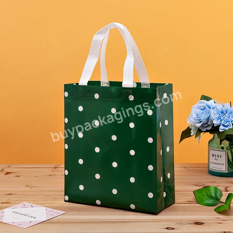 Holiday Eco Friendly Color Printing Waterproof Luxury Reusable Custom Logo Pp Non Shopping Tote Bag