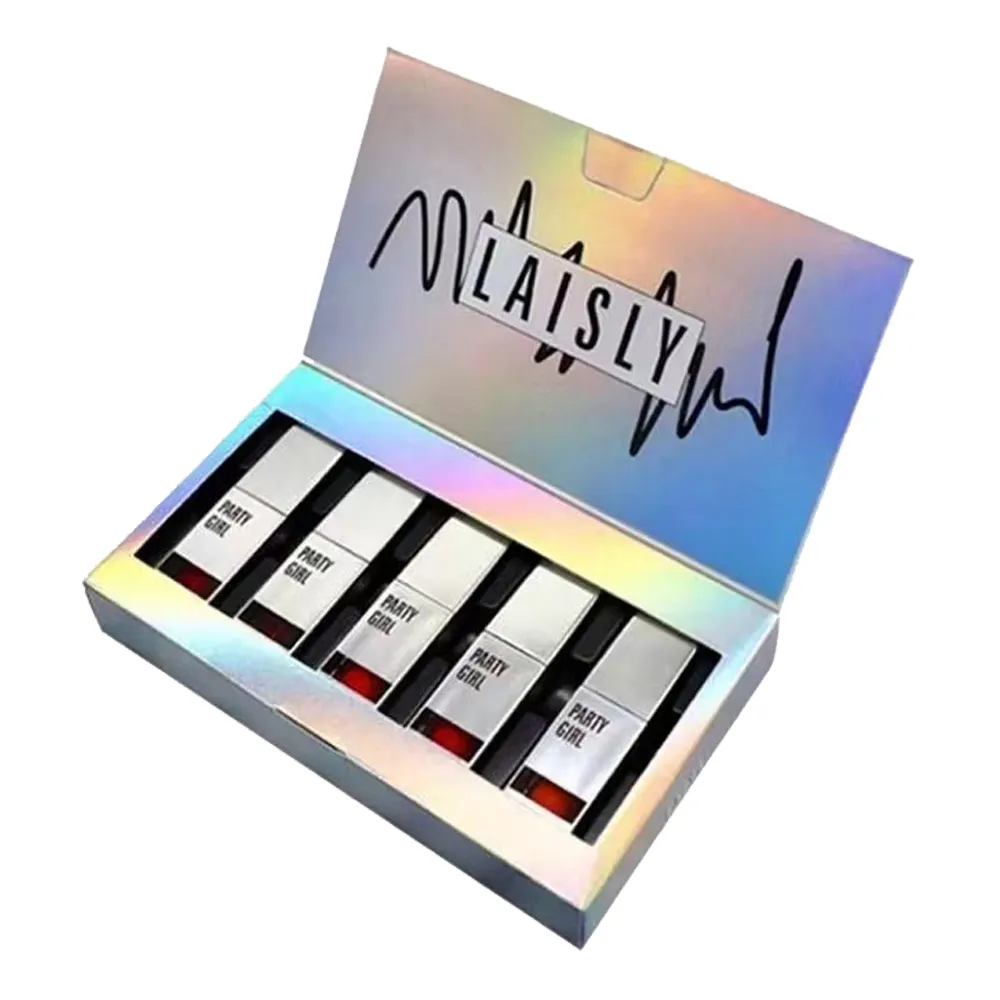 Hologram metallic paper box spray box perfume cosmetic  gift box