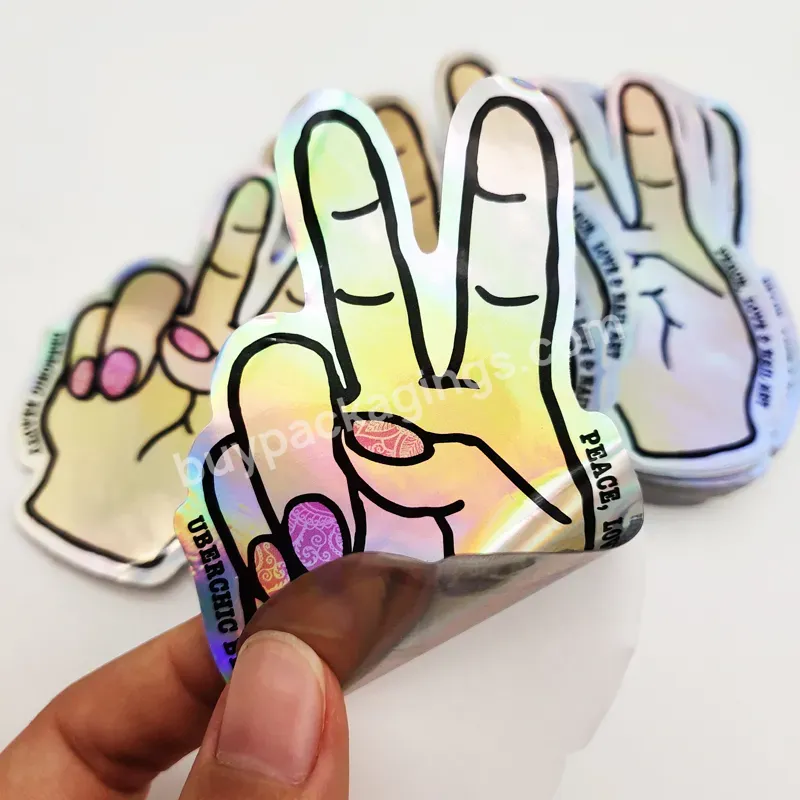 Holographic Labels Printing Waterproof Logo Sticker Custom Hologram Sticker