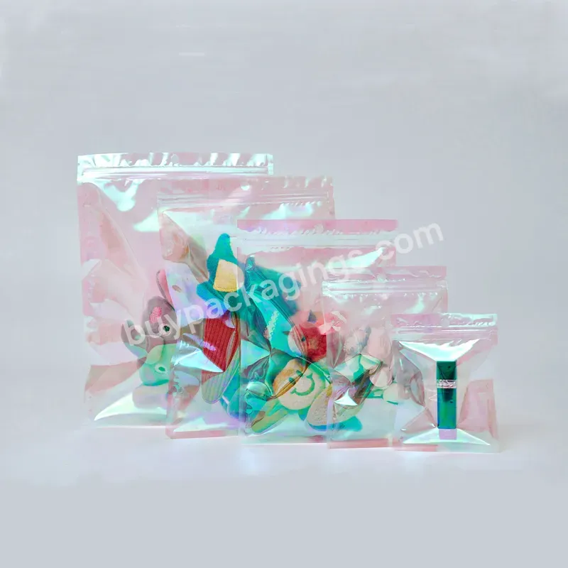 Holographic Mylar Pouch,Ziplock Plastic Bags,Phone Case Bag