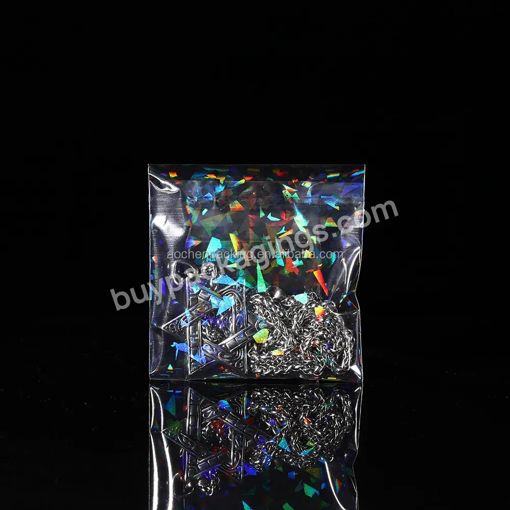 Holographic Package,Clear Self Adhesive Seal Plastic Bags,Opp Bag Packaging