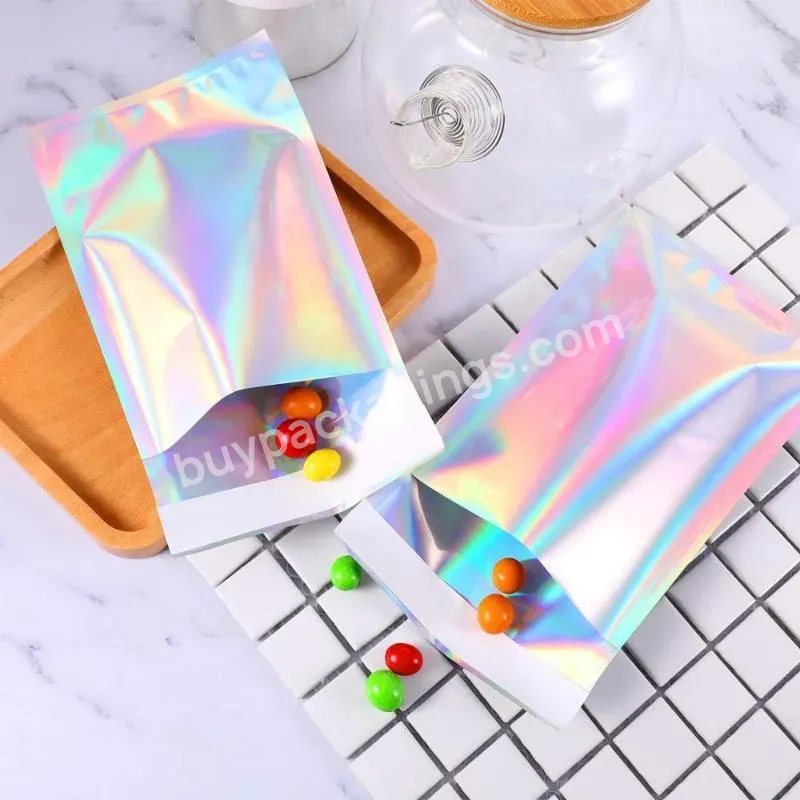 Holographic Poly Mailer Glitter Mailing Shipping Bags Metallic Rainbow Foil Self-sealing Mylar Storage Envelopes