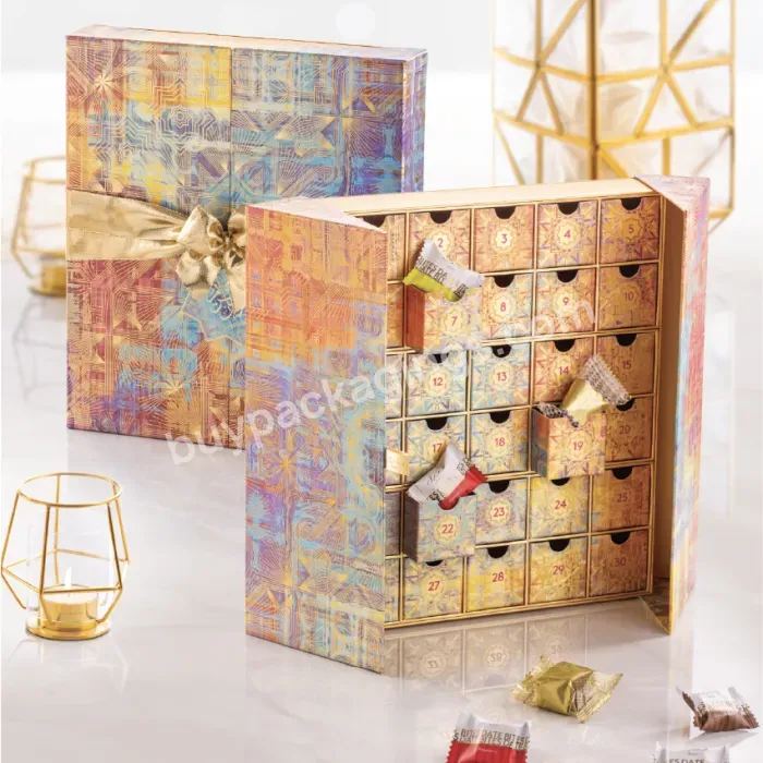 Holy Month Dates Gift Set Countdown With Ramadan Noor Calendar Packaging Paper Box 30 Drawers Gourmet Treats Organic Dates Boxes