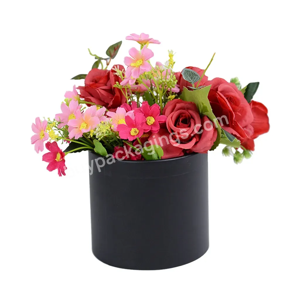 Home Flower Arrangement Wedding Centerpiece Decor Round Cardboard Gift Box Cylinder Flower Round Box