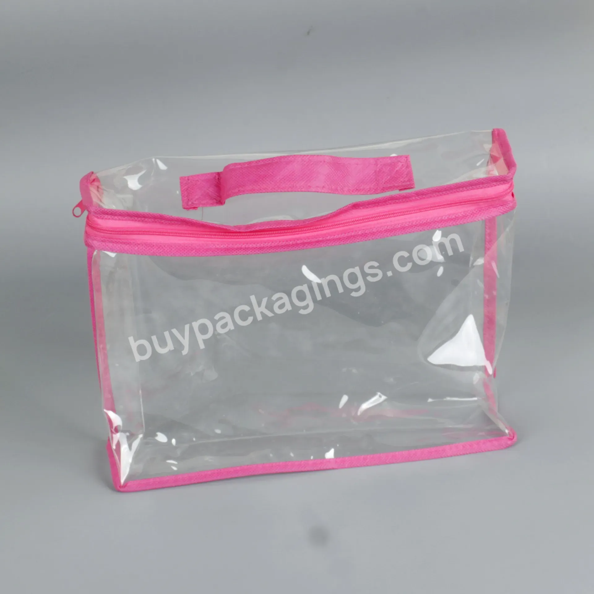 Home Textile Custom Transparent Pvc Zipper Bags Blanket Quilts Plastic Bag With Logo