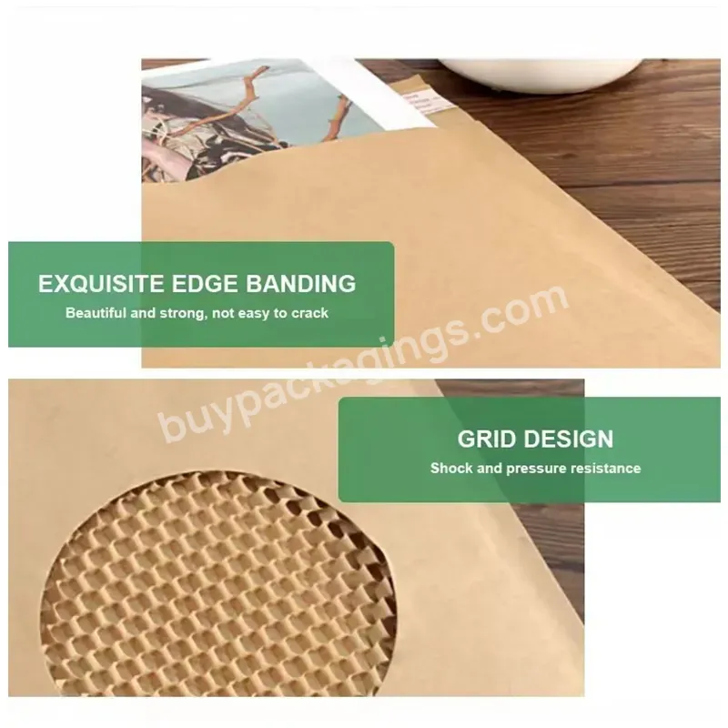 Honeycomb Bag Strong Adhesive Corrugated Kraft Paper Bubble Honeycomb Board Storage Bags