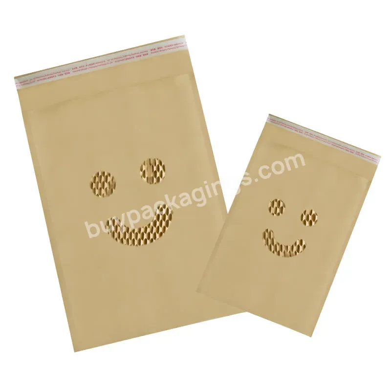 Honeycomb Cushion Courier Mailer Shipping Mailing Bags Eco Friendly Compostable Corrugated Kraft Paper Padded Bubble Envelopes