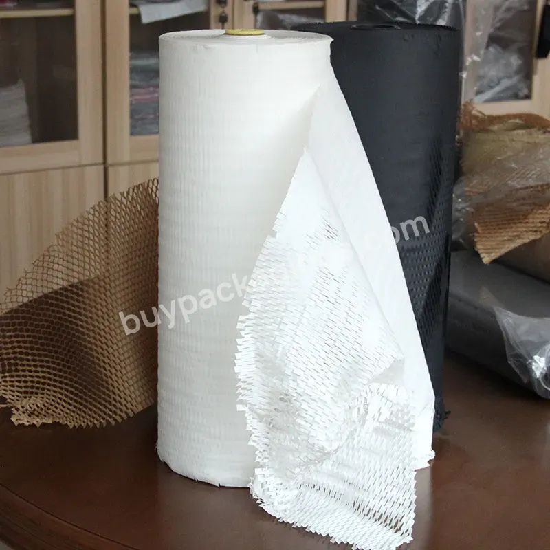 Honeycomb Cushioning Wrap Paper,Eco-friendly Kraft Perforated Packing Roll Biodegradable & Fully Recyclable For Packing & Moving