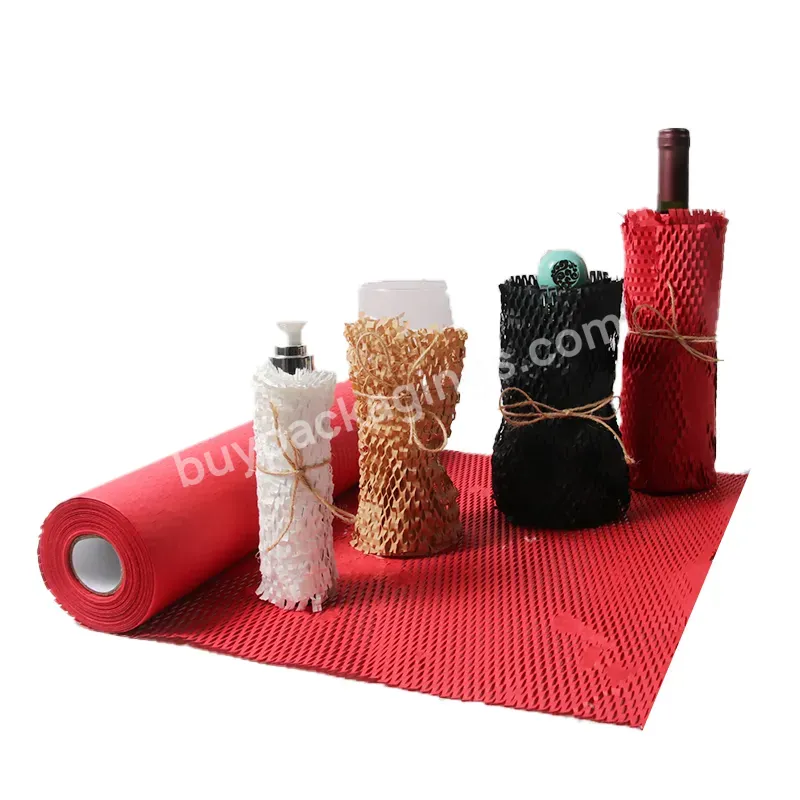 Honeycomb Wrapping Paper Recyclable Kraft Paper Wrapping Cushioning Paper Honeycomb