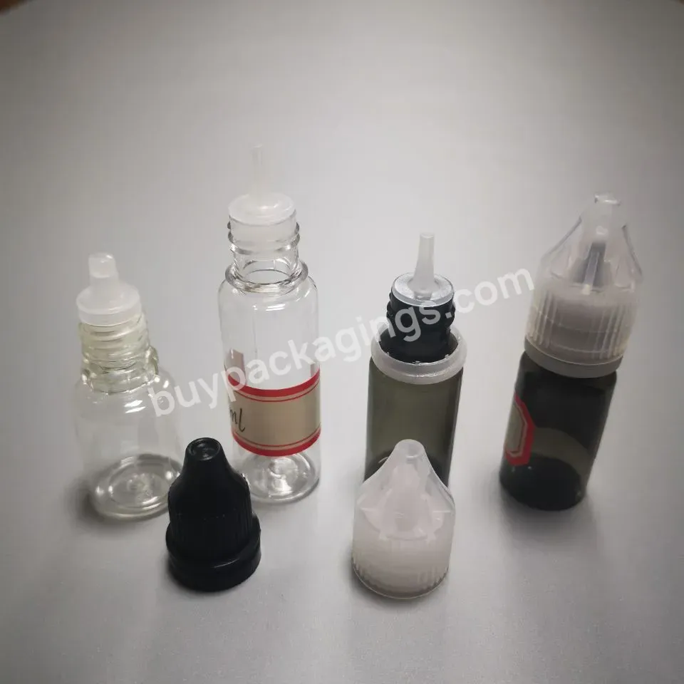 Hot 10 Ml 15ml 20ml Pet Bottles Plastic Tobaic Oil Bottle Eye Drop Bottle