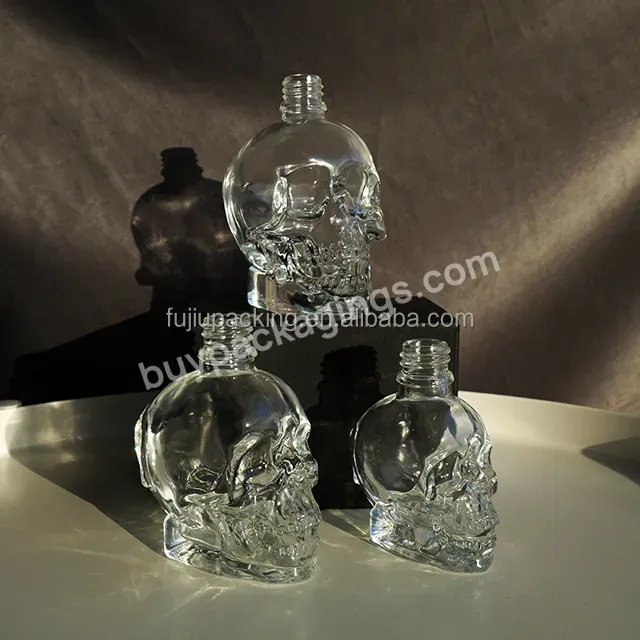 Hot 15ml 30ml 60ml 120ml Frosted Black Skull Glass Dropper Bottle With Childproof&tamper Evident Cap For Beard Oil