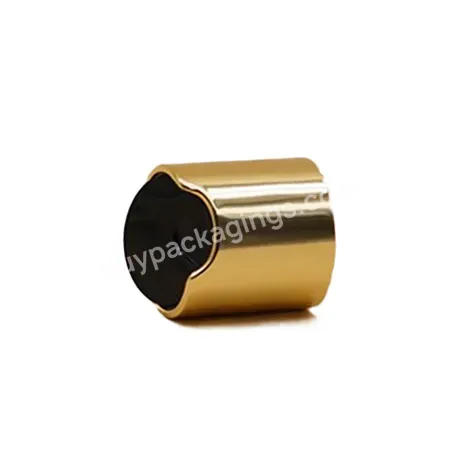 Hot 24/410 Premium Plastic Bottle Shiny Gold Press Disc Top Cap For Shampoo Bottle