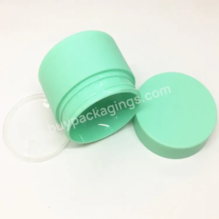 Hot 30g Matte Green Cheap Plastic Pp Cosmetic Face Cream Empty Jar