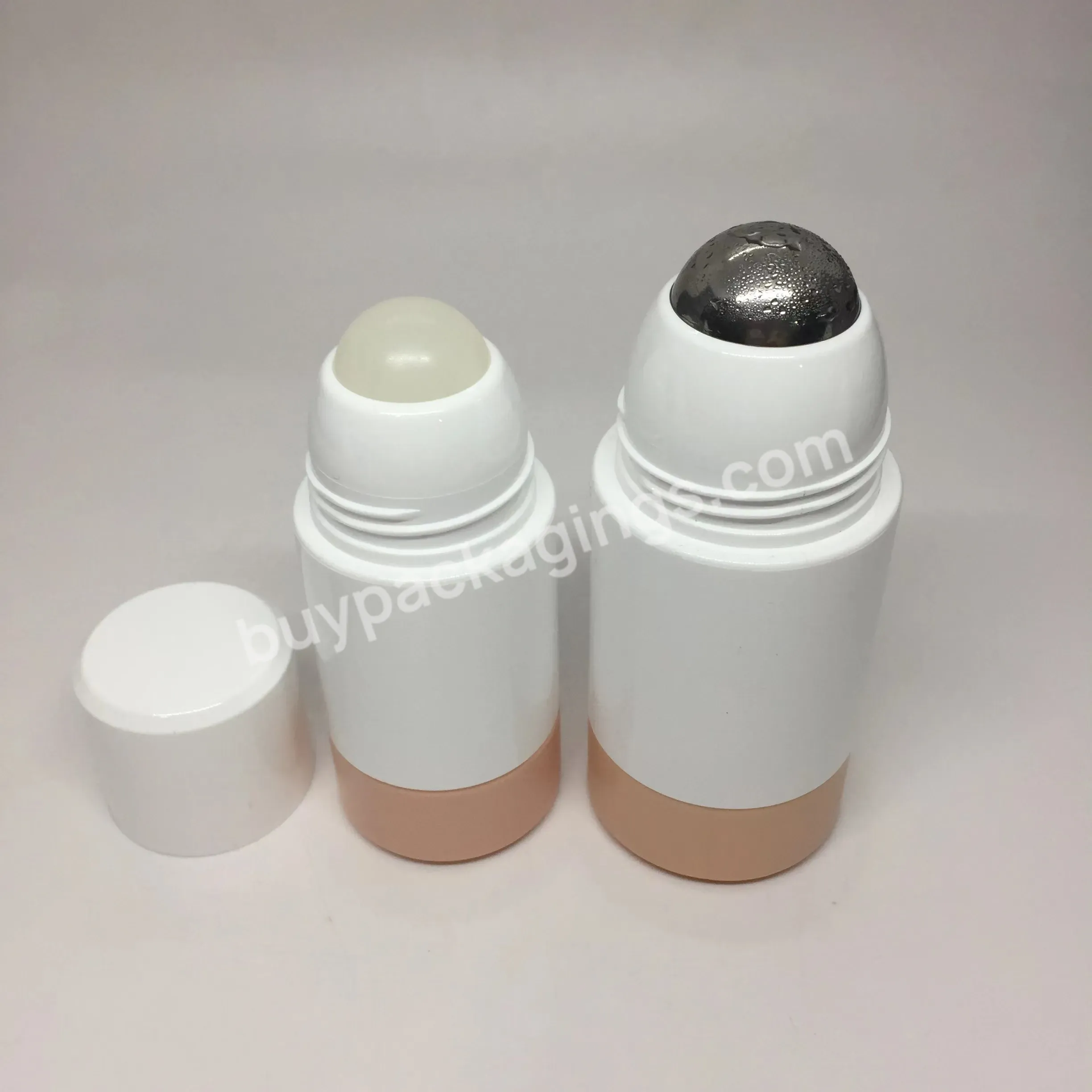 Hot 30ml 50ml Plastic Roll On Deodorant Empty Bottle With Metal Ball