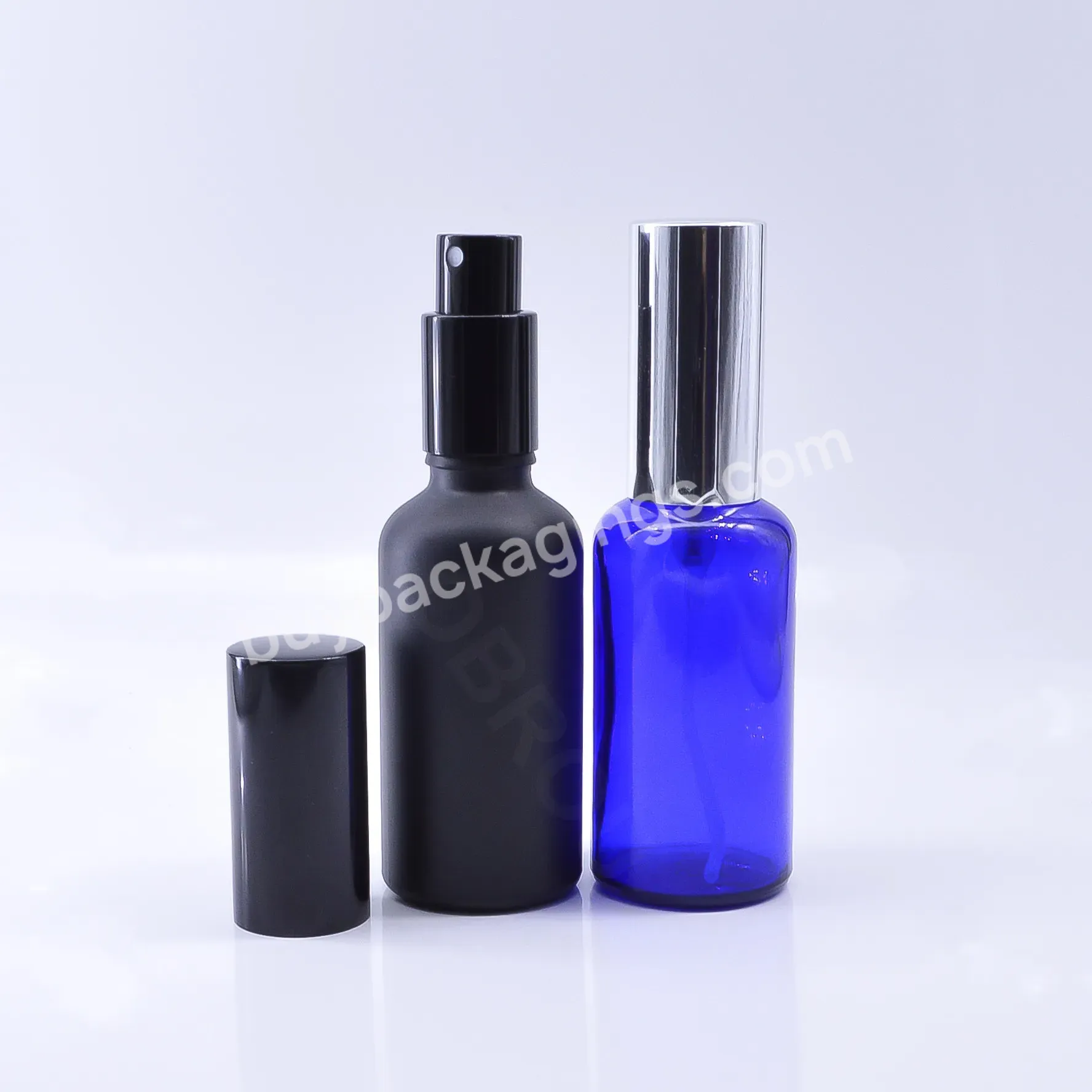 Hot 5ml 10ml 15ml 20ml 30ml 50ml 100ml Essential Glass Hair Oil Dropper Bottles Spray Bottle Cosmetic Packaging Black Design