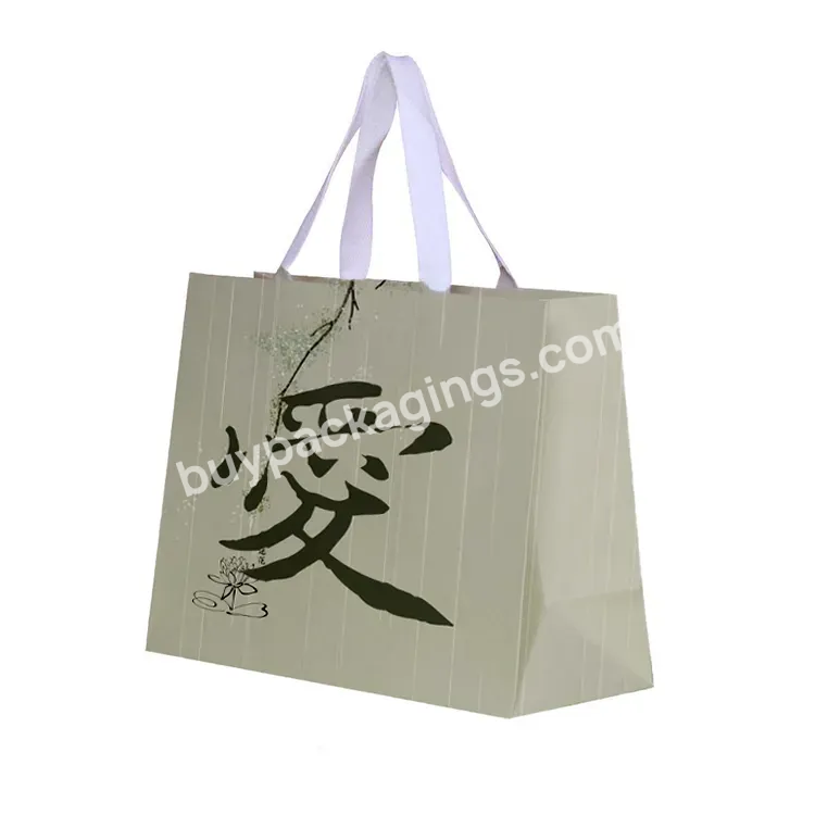 Hot Custom Luxury Clothing Green Gift Bag Shopping Packaging Paper Bags With Your Own Logo For Clothes