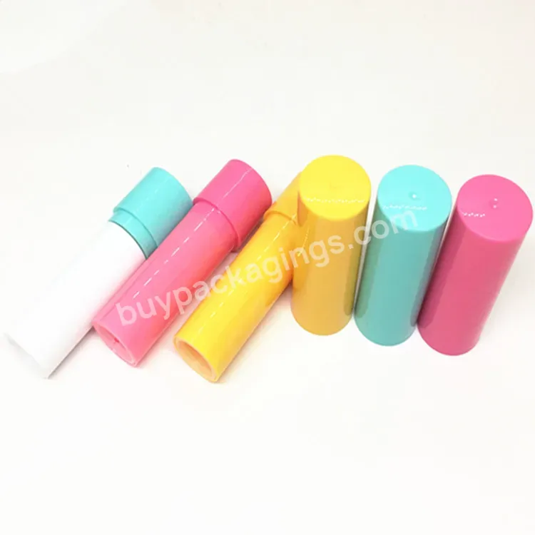 Hot Eco-friendly Pcr Round Shape Empty Pp Plastic 5g Lip Balm Tube