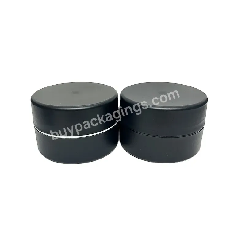 Hot Empty Plastic 50ml 100ml Frosted Black Mask Cream Jars Bottle Package / Cosmetic Body Scrub Skin Care Cream Containers