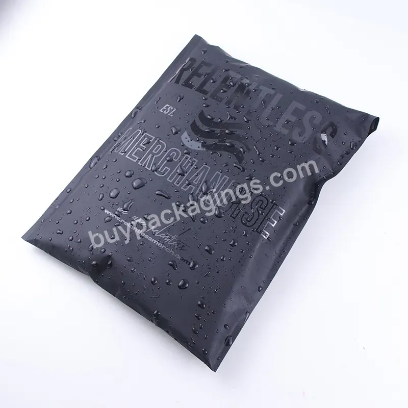 Hot Envelope Poly Mailer Custom Black Waterproof Self Adhesive Plastic Shipping Bag For Clothing Packing