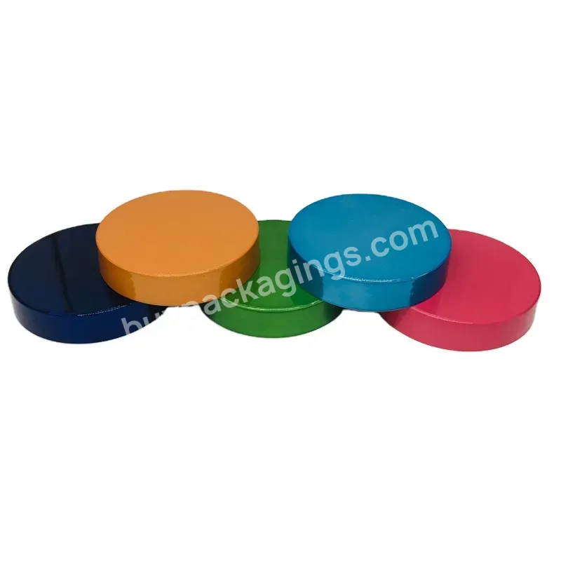 Hot High Quality Colored Uv Plated Orange Blue Green Screw Jar Lid Cap 58mm 68mm