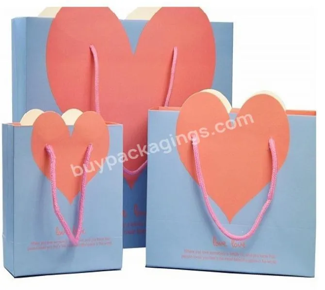 Hot Item Adorable Design Custom Drawstring Foldable Recyclable Kraft Paper Bags For Shopping Girls Shoes With Logo