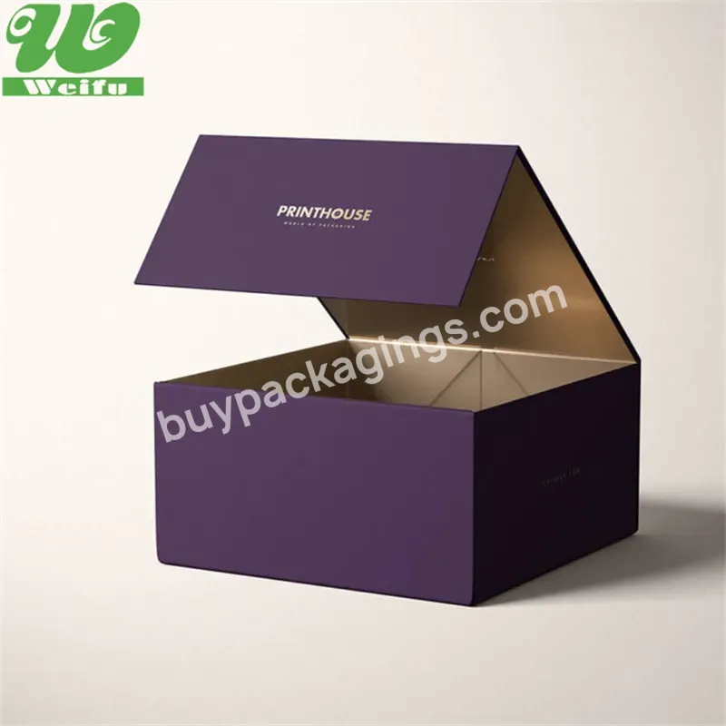 Hot Luxury Magnetic Gift Box Packaging Ribbon Handle Folding Custom Logo Hard Rigid Cardboard Paper Black Pink Clothing Insert