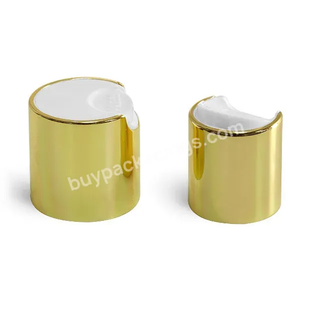 Hot Manufacturers 24 410 Gold Aluminum Disc Top Cap Plastic Disc Top Cap