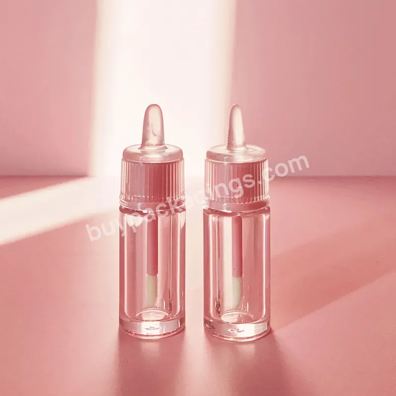 Hot Mini Cute Milk Tea Bottle Lip Gloss With Keychain Moisturizing Lip Gloss Oil Kids Lip Gloss Tube