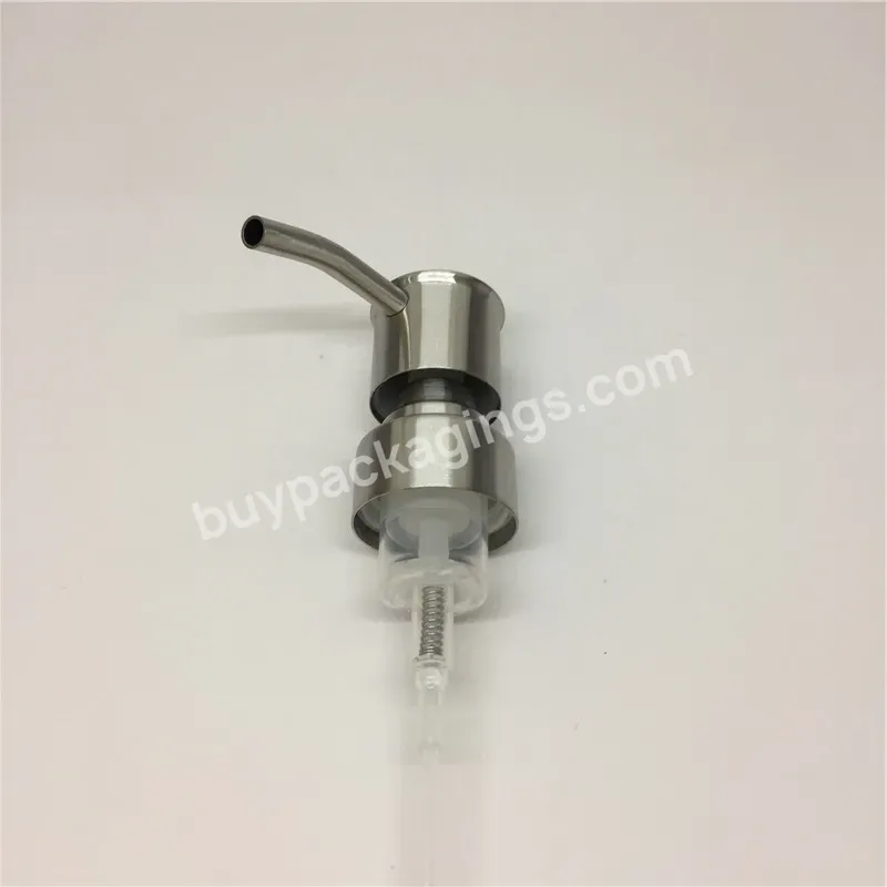 Hot Oem 28/410 Silver 304 Stainless Steel Metal Plastic Shampoo Lotion Foaming Hand Liquid Soap Dispenser Pump