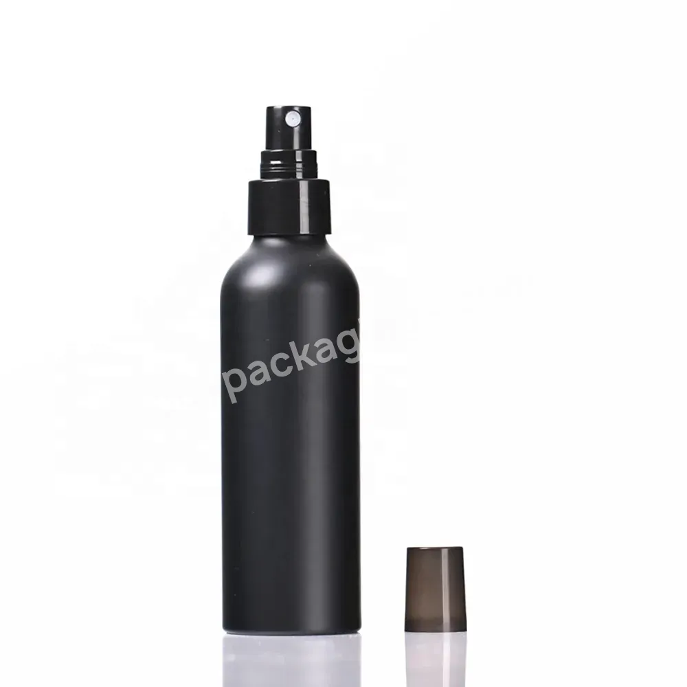 Hot Oem 30-150ml Portable Travel Matte Black Aluminum Perfume Sprayer Bottle