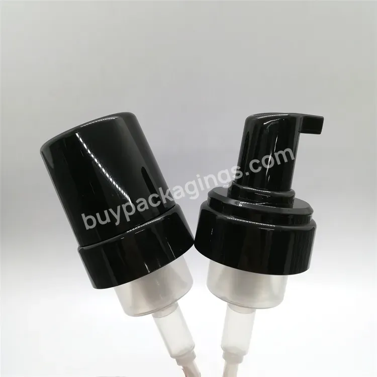 Hot Oem All Black Out Spring Plastic Foaming Dispenser Pump 43mm Foam Pump Soap Dispenser For Bottle