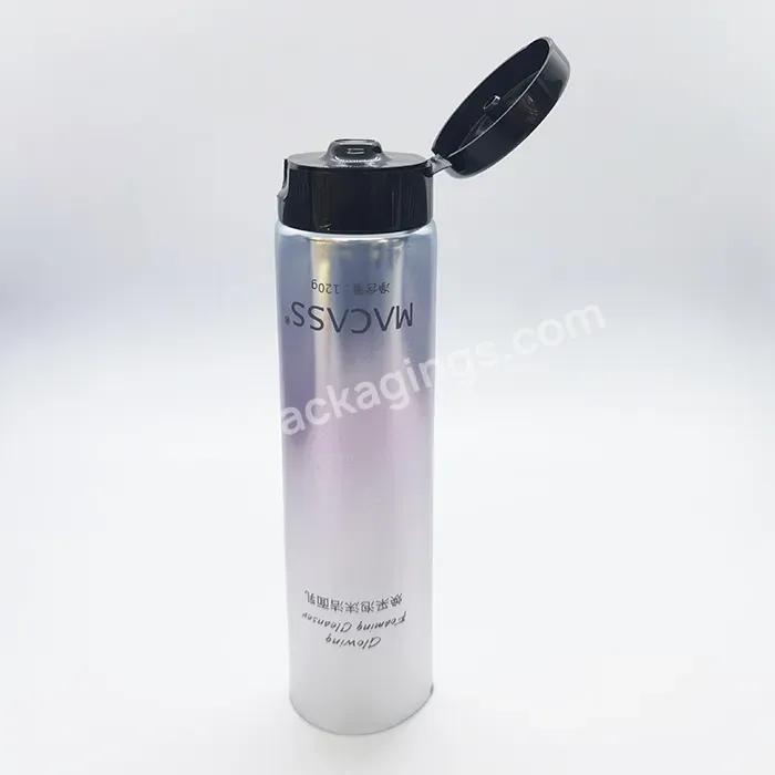 Hot Oem Cosmetic Laminated Squeeze Tubes Soft Collapsible Aluminum Plastic Laminated Tube With Flip Top Lid