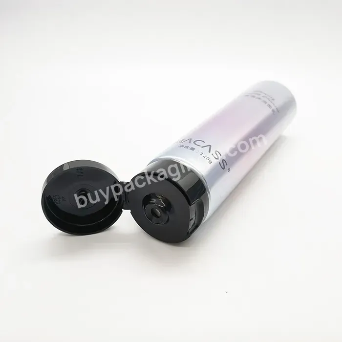 Hot Oem Cosmetic Laminated Squeeze Tubes Soft Collapsible Aluminum Plastic Laminated Tube With Flip Top Lid