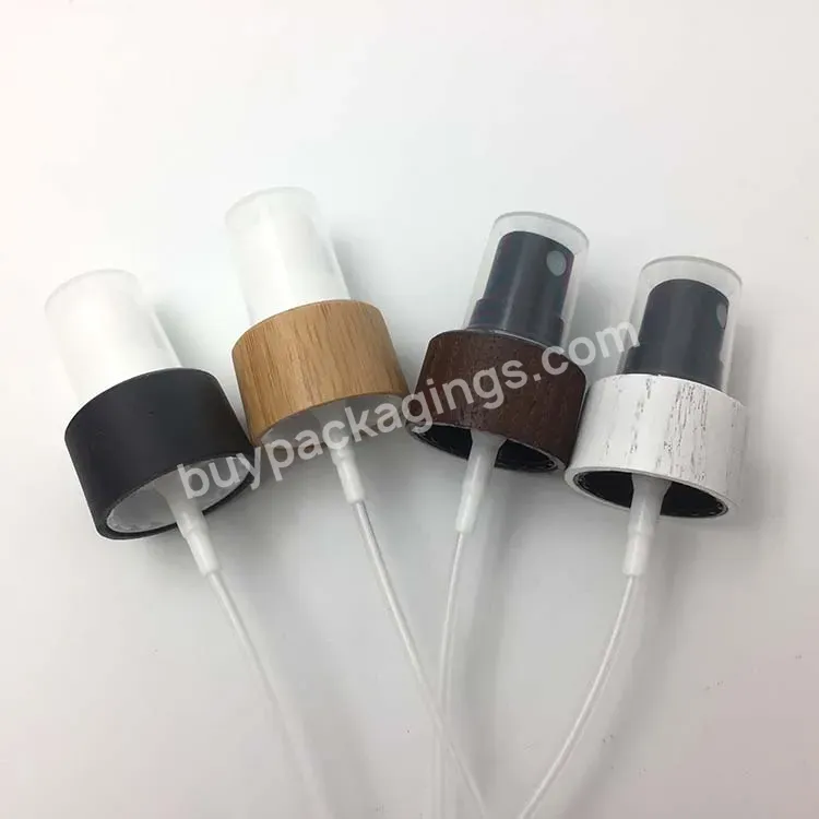 Hot Oem Custom 24 410 Perfume Spray Nozzle Bamboo Fine Mist Sprayer Plastic Bottle Spray Manufacturer/wholesale