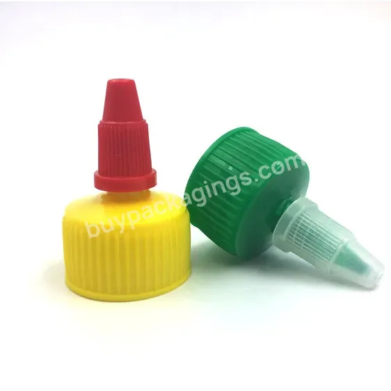 Hot Oem Custom 28/410 Spout Twist Off Plastic Twist Top Lid For Cosmetic Bottle