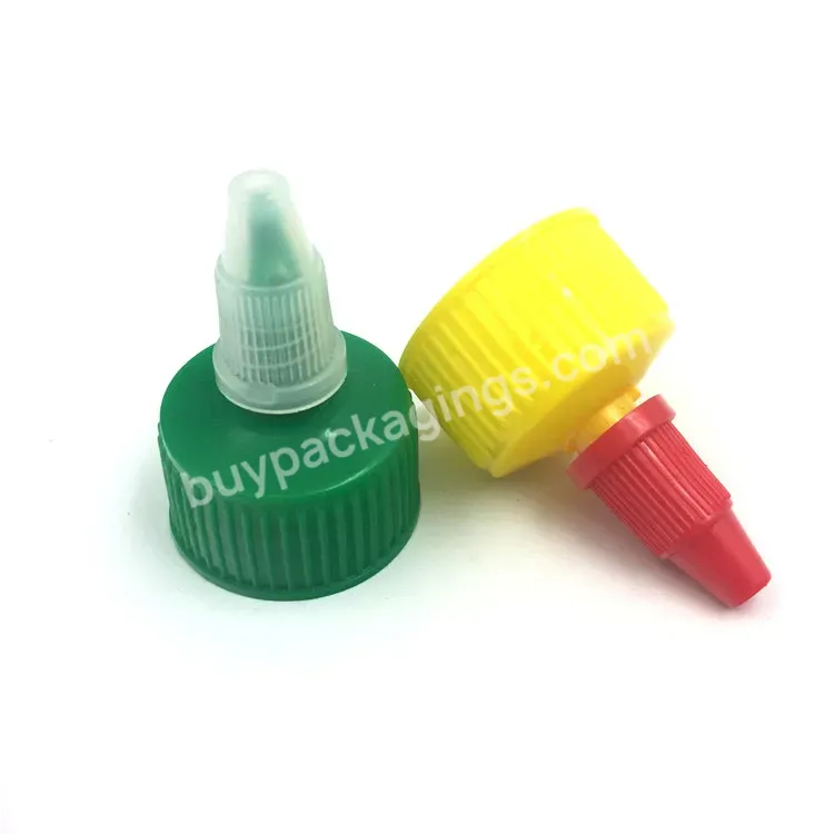 Hot Oem Custom 28/410 Spout Twist Off Plastic Twist Top Lid For Cosmetic Bottle