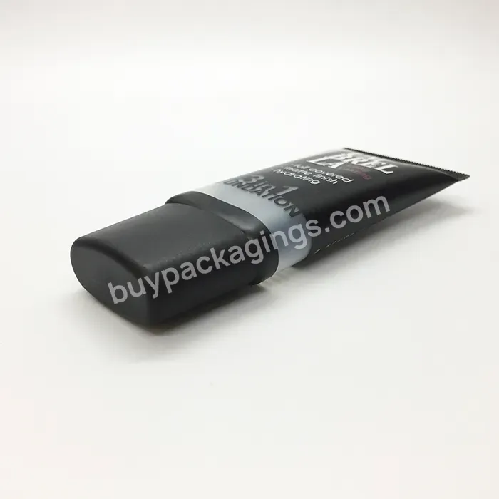 Hot Oem Custom Empty Oval Eye Cream Bb Cream Tubes Skincare Squeeze Cosmetic Plastic Tube For Cosmetics With Lids