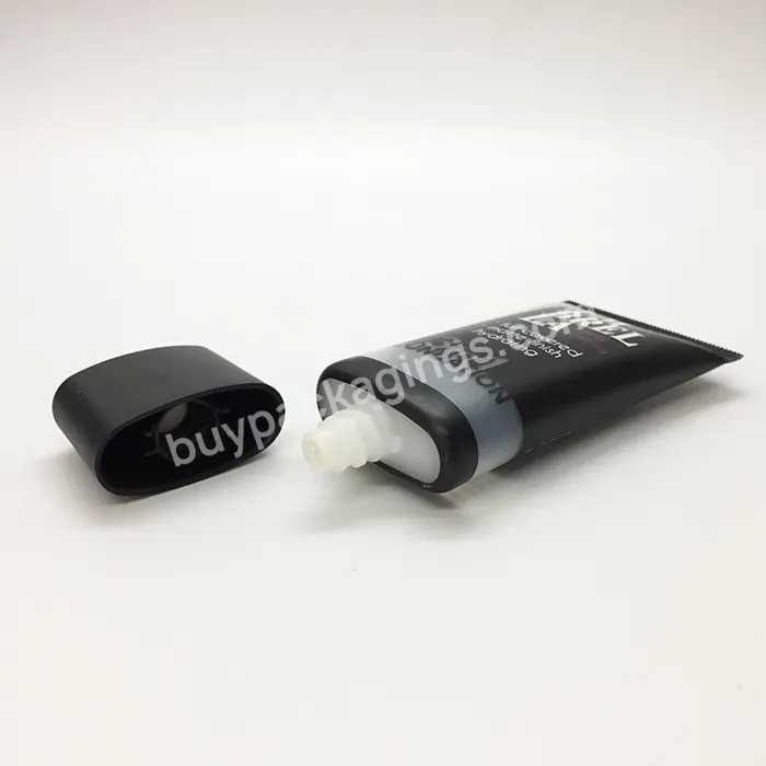 Hot Oem Custom Empty Oval Eye Cream Bb Cream Tubes Skincare Squeeze Cosmetic Plastic Tube For Cosmetics With Lids