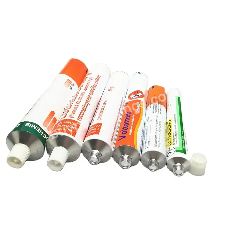 Hot Oem Custom Pure Aluminium Collapsible Empty Paint Tubes With Screw Lid Aluminum Cream Tube Manufacture