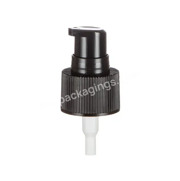 Hot Oem Logo Wholesale 24/410 Ribbed Black Plastic Serum Dispenser Pump - Buy 24/410 Plastic Serum Pump,Serum Black Dispenser Pumps 24/410,Plastic Treatment Pump 24mm.