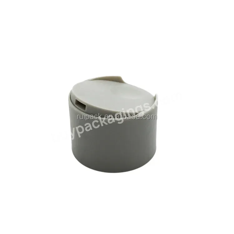 Hot Oem Luxury Grey Color Double Layer Disc Top Lid Hard Quality Cosmetic Disc Top Lid 24/410 20/410