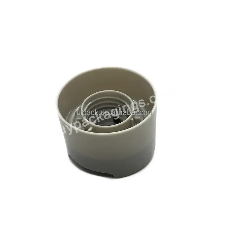 Hot Oem Luxury Grey Color Double Layer Disc Top Lid Hard Quality Cosmetic Disc Top Lid 24/410 20/410