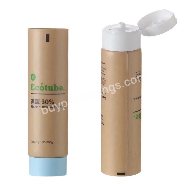 Hot Oem Paper-plastic Cosmetic Round Tube,Plastic Reduction Soft Tube For Cosmetic Packaging - Buy Paper-plastic Soft Tube,Plastic Reduction Soft Tube,Paper Plastic Tube With Flip Top Cap.