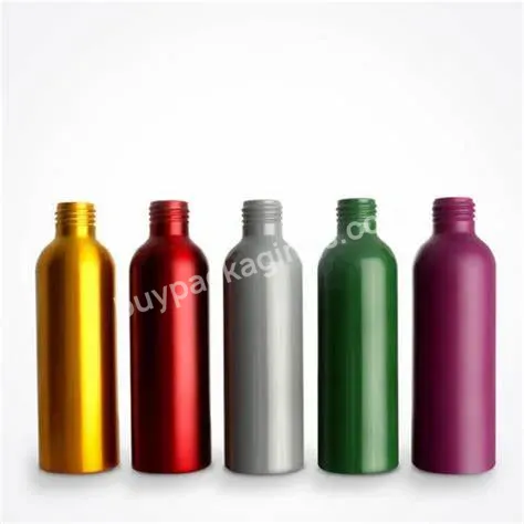 Hot Oem Recyclable Aluminum Cosmetic Bottle With Colorful Painting