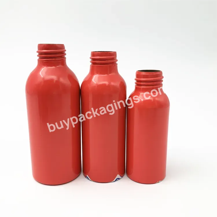 Hot Oem Rts 100ml 250ml 300ml 500ml Oem Red Aluminum Spray Lotion Pump Bottle For Packing Cosmetic Skin Water Hand Sanitizer