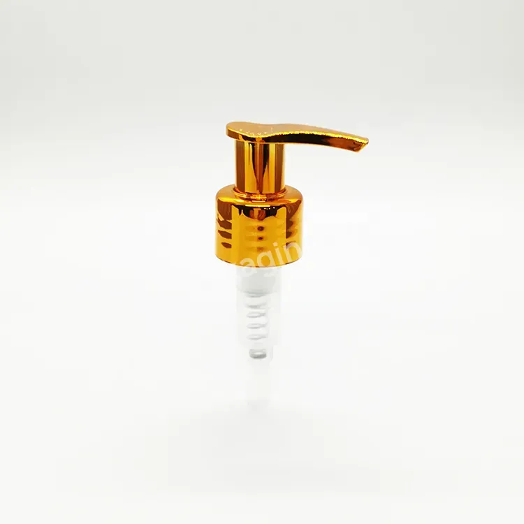 Hot Oem Rts 24/410 Plastic Lotion Pump Uv Golden Shampoo Soap Dispenser Pump Metallic Soap Dispenser Pump Manufacturer/wholesale