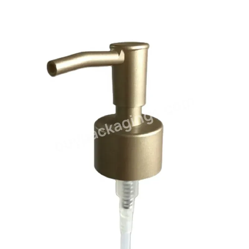 Hot Oem Rts 28mm 28/410 Matte Gold Liquid Soap Lotion Pump Dispenser With Long Nozzle