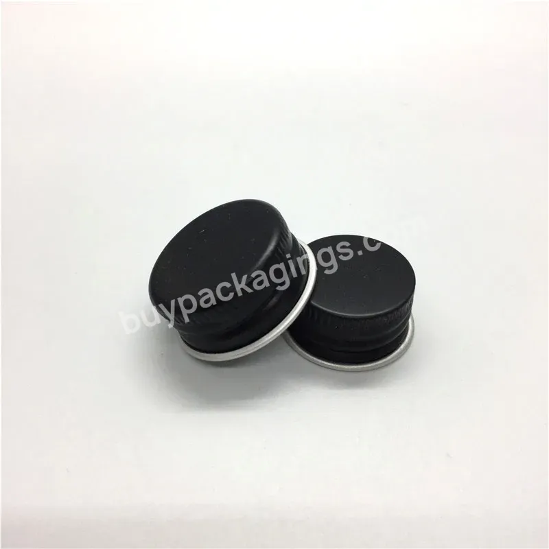 Hot Oem Rts Aluminium Metal Lid 20/410 Matte Black Metal Screw Lid