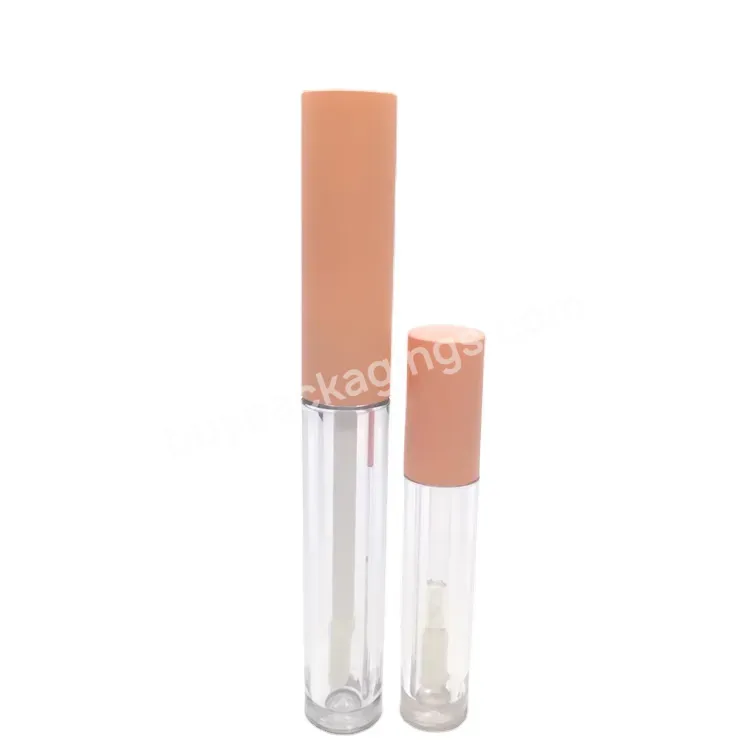 Hot Oem Rts Customized My Own Logo Lip Gloss Tube 4ml Lip Gloss Container Private Label 4ml Unique Lip Gloss Tubes With Brush